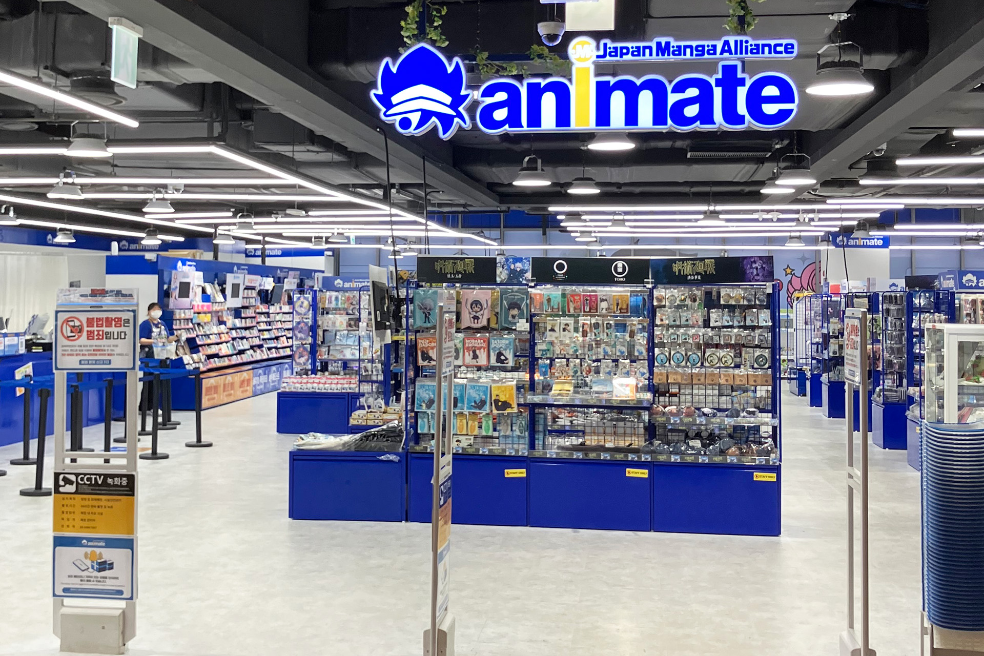弘大总店蓝色门头与入口，官方实拍